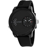 Buy Shop Tommy Hilfiger Denim Black Dial Black Rubber Strap Watch for Men - 1791555 USA Online