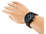Buy Shop Tommy Hilfiger Denim Black Dial Brown Leather Strap Watch for Men - 1791478 USA Online