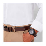 Buy Shop Tommy Hilfiger Denim Black Dial Brown Leather Strap Watch for Men - 1791478 USA Online