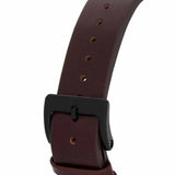 Buy Shop Tommy Hilfiger Denim Black Dial Brown Leather Strap Watch for Men - 1791478 USA Online