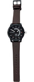 Buy Shop Tommy Hilfiger Denim Black Dial Brown Leather Strap Watch for Men - 1791478 USA Online