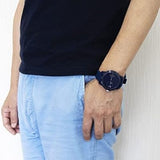 Buy Shop Tommy Hilfiger Denim Blue Dial Blue Rubber Strap Watch for Men - 1791556 USA Online