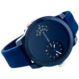 Buy Shop Tommy Hilfiger Denim Blue Dial Blue Rubber Strap Watch for Men - 1791556 USA Online