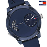 Buy Shop Tommy Hilfiger Denim Blue Dial Blue Rubber Strap Watch for Men - 1791556 USA Online