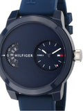 Buy Shop Tommy Hilfiger Denim Blue Dial Blue Rubber Strap Watch for Men - 1791556 USA Online