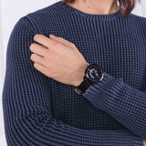 Buy Shop Tommy Hilfiger Denim Quartz Black Dial Black Leather Strap Watch for Men - 1791479 USA Online