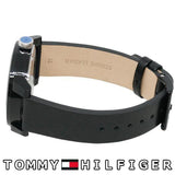 Buy Shop Tommy Hilfiger Denim Quartz Black Dial Black Leather Strap Watch for Men - 1791479 USA Online