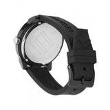 Buy Shop Tommy Hilfiger Denim Quartz Black Dial Black Rubber Strap Watch for Men - 1791483 USA Online