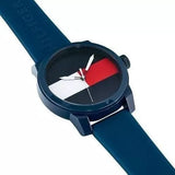 Buy Shop Tommy Hilfiger Denim Quartz Blue Dial Blue Rubber Strap Watch for Men - 1791322 USA Online