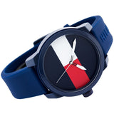 Buy Shop Tommy Hilfiger Denim Quartz Blue Dial Blue Rubber Strap Watch for Men - 1791322 USA Online