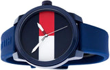 Buy Shop Tommy Hilfiger Denim Quartz Blue Dial Blue Rubber Strap Watch for Men - 1791322 USA Online