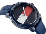Buy Shop Tommy Hilfiger Denim Quartz Blue Dial Blue Rubber Strap Watch for Men - 1791322 USA Online