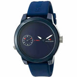 Buy Shop Tommy Hilfiger Denim Quartz Blue Dial Blue Rubber Strap Watch for Men - 1791325 USA Online