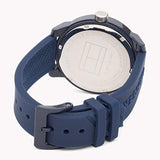 Buy Shop Tommy Hilfiger Denim Quartz Blue Dial Blue Rubber Strap Watch for Men - 1791482 USA Online