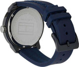 Buy Shop Tommy Hilfiger Denim Quartz Blue Dial Blue Rubber Strap Watch for Men - 1791482 USA Online