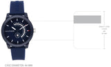 Buy Shop Tommy Hilfiger Denim Quartz Blue Dial Blue Rubber Strap Watch for Men - 1791482 USA Online