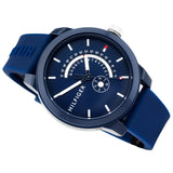 Buy Shop Tommy Hilfiger Denim Quartz Blue Dial Blue Rubber Strap Watch for Men - 1791482 USA Online