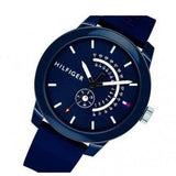 Buy Shop Tommy Hilfiger Denim Quartz Blue Dial Blue Rubber Strap Watch for Men - 1791482 USA Online