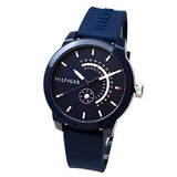 Buy Shop Tommy Hilfiger Denim Quartz Blue Dial Blue Rubber Strap Watch for Men - 1791482 USA Online