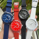 Buy Shop Tommy Hilfiger Denim Quartz Red Dial Red Rubber Strap Watch for Men - 1791480 USA Online