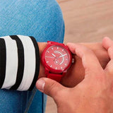 Buy Shop Tommy Hilfiger Denim Quartz Red Dial Red Rubber Strap Watch for Men - 1791480 USA Online