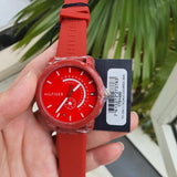 Buy Shop Tommy Hilfiger Denim Quartz Red Dial Red Rubber Strap Watch for Men - 1791480 USA Online
