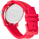 Buy Shop Tommy Hilfiger Denim Quartz Red Dial Red Rubber Strap Watch for Men - 1791480 USA Online