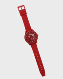Buy Shop Tommy Hilfiger Denim Quartz Red Dial Red Rubber Strap Watch for Men - 1791480 USA Online