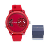 Buy Shop Tommy Hilfiger Denim Red Dial Red Rubber Strap Watch for Men - 1791557 USA Online