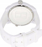 Buy Shop Tommy Hilfiger Denim White Dial White Rubber Strap Watch for Men - 1791324 USA Online