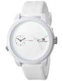 Buy Shop Tommy Hilfiger Denim White Dial White Rubber Strap Watch for Men - 1791324 USA Online