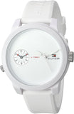Buy Shop Tommy Hilfiger Denim White Dial White Rubber Strap Watch for Men - 1791324 USA Online
