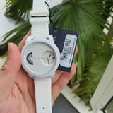 Buy Shop Tommy Hilfiger Denim White Dial White Rubber Strap Watch for Men - 1791558 USA Online