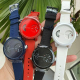 Buy Shop Tommy Hilfiger Denim White Dial White Rubber Strap Watch for Men - 1791558 USA Online