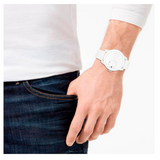 Buy Shop Tommy Hilfiger Denim White Dial White Rubber Strap Watch for Men - 1791558 USA Online