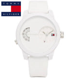 Buy Shop Tommy Hilfiger Denim White Dial White Rubber Strap Watch for Men - 1791558 USA Online