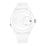 Buy Shop Tommy Hilfiger Denim White Dial White Rubber Strap Watch for Men - 1791558 USA Online