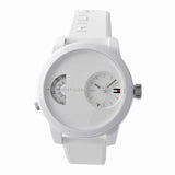 Buy Shop Tommy Hilfiger Denim White Dial White Rubber Strap Watch for Men - 1791558 USA Online