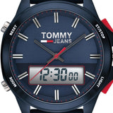 Buy Shop Tommy Hilfiger Digital Analog Blue Dial Blue Rubber Strap Watch For Men - 1791761 USA Online
