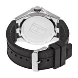 Buy Shop Tommy Hilfiger Drew Black Dial Black Rubber Strap Watch for Men - 1791064 USA Online