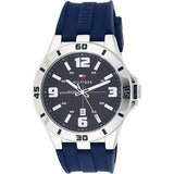 Buy Shop Tommy Hilfiger Drew Black Dial Black Rubber Strap Watch for Men - 1791062 USA Online