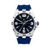 Buy Shop Tommy Hilfiger Drew Black Dial Black Rubber Strap Watch for Men - 1791062 USA Online