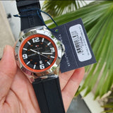 Buy Shop Tommy Hilfiger Drew Black Dial Black Rubber Strap Watch for Men - 1791064 USA Online