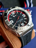 Buy Shop Tommy Hilfiger Drew Black Dial Black Rubber Strap Watch for Men - 1791064 USA Online