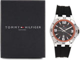 Buy Shop Tommy Hilfiger Drew Black Dial Black Rubber Strap Watch for Men - 1791064 USA Online