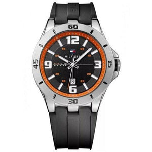 Buy Shop Tommy Hilfiger Drew Black Dial Black Rubber Strap Watch for Men - 1791064 USA Online