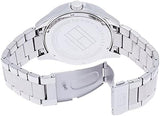 Buy Shop Tommy Hilfiger Erik Chronograph Blue Dial Silver Steel Strap Watch for Men - 1791366 USA Online