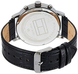 Buy Shop Tommy Hilfiger Evan Black Dial Black Leather Strap Watch for Men - 1710395 USA Online