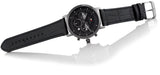 Buy Shop Tommy Hilfiger Evan Black Dial Black Leather Strap Watch for Men - 1710395 USA Online