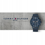 Buy Shop Tommy Hilfiger Evan Blue Dial Blue Mesh Bracelet Watch for Men - 1710397 USA Online